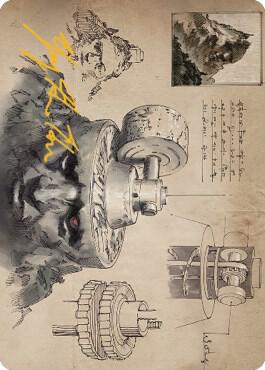 Millstone Art Card (Gold-Stamped Signature), Art Series: The Brothers' War 67