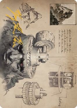 Millstone Art Card (Gold-Stamped Signature), Art Series: The Brothers' War 67