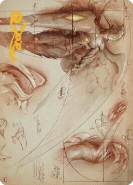 Platinum Angel Art Card (Gold-Stamped Signature), Art Series: The Brothers' War 71