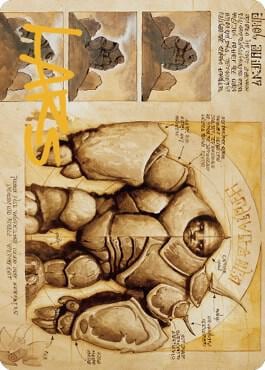 Precursor Golem Art Card (Gold-Stamped Signature), Art Series: The Brothers' War 72