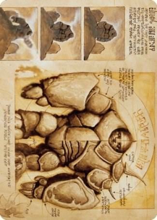 Precursor Golem Art Card, Art Series: The Brothers' War 72