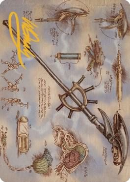 Staff of Domination Art Card (Gold-Stamped Signature), Art Series: The Brothers' War 79