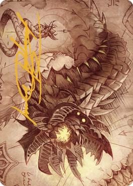 Wurmcoil Engine Art Card (Gold-Stamped Signature), Art Series: The Brothers' War 81