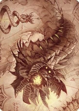 Wurmcoil Engine Art Card, Art Series: The Brothers' War 81