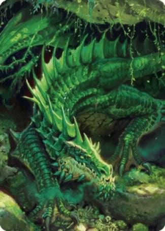 Adult Green Dragon Art Card, Art Series: Commander Legends: Battle for Baldur's Gate 1