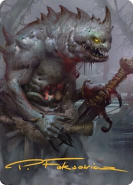 Gray Slaad Art Card (Gold-Stamped Signature), Art Series: Commander Legends: Battle for Baldur's Gate 15