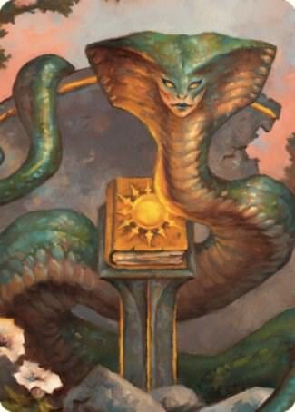 Guardian Naga Art Card, Art Series: Commander Legends: Battle for Baldur's Gate 16
