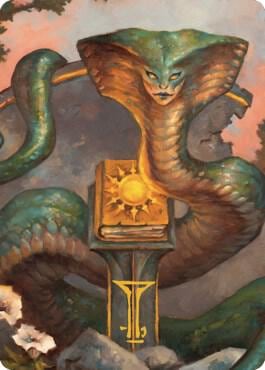 Guardian Naga Art Card (Gold-Stamped Signature), Art Series: Commander Legends: Battle for Baldur's Gate 16