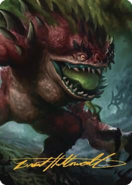 Hezrou Art Card (Gold-Stamped Signature), Art Series: Commander Legends: Battle for Baldur's Gate 17