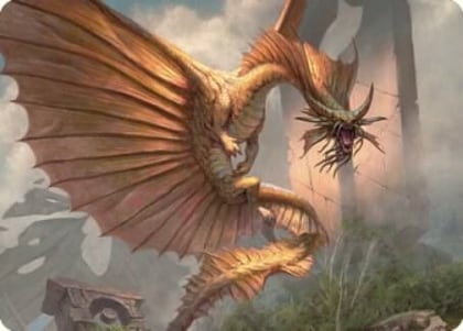 Ancient Gold Dragon Art Card (28/81), Art Series: Commander Legends: Battle for Baldur's Gate 28
