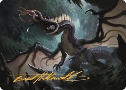 Brainstealer Dragon Art Card (Gold-Stamped Signature), Art Series: Commander Legends: Battle for Baldur's Gate 31