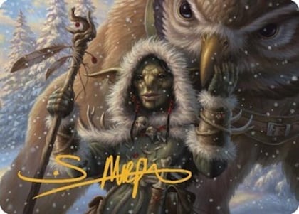 Owlbear Shepherd Art Card (Gold-Stamped Signature), Art Series: Commander Legends: Battle for Baldur's Gate 35