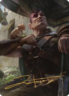 Minsc & Boo, Timeless Heroes Art Card (38/81) (Gold-Stamped Signature), Art Series: Commander Legends: Battle for Baldur's Gate 38