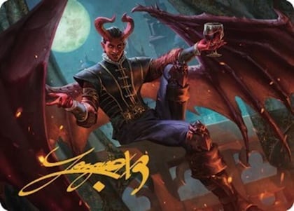 Raphael, Fiendish Savior Art Card (40/81) (Gold-Stamped Signature), Art Series: Commander Legends: Battle for Baldur's Gate 40