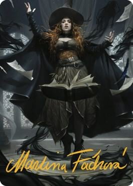 Tasha, the Witch Queen Art Card (41/81) (Gold-Stamped Signature), Art Series: Commander Legends: Battle for Baldur's Gate 41