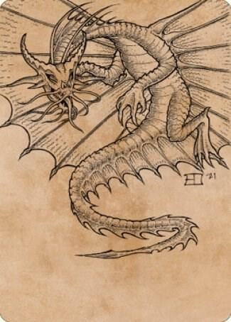 Ancient Gold Dragon Art Card (44/81), Art Series: Commander Legends: Battle for Baldur's Gate 44