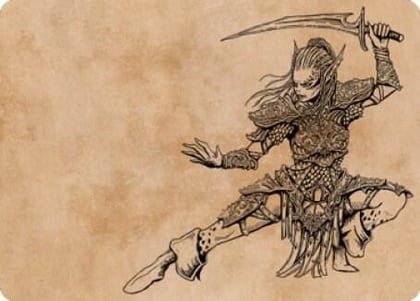 Lae'zel, Vlaakith's Champion Art Card, Art Series: Commander Legends: Battle for Baldur's Gate 45