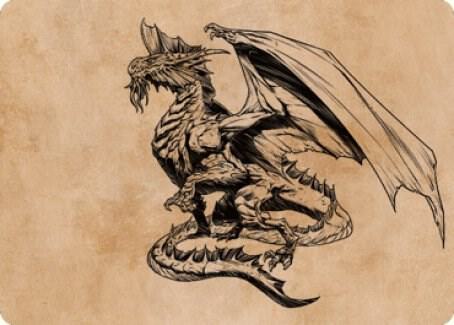 Ancient Silver Dragon Art Card (47/81), Art Series: Commander Legends: Battle for Baldur's Gate 47