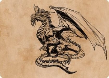 Ancient Silver Dragon Art Card (47/81), Art Series: Commander Legends: Battle for Baldur's Gate 47