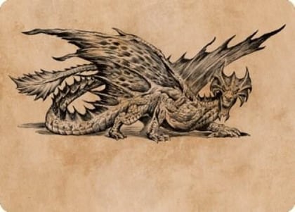 Ancient Brass Dragon Art Card (49/81), Art Series: Commander Legends: Battle for Baldur's Gate 49