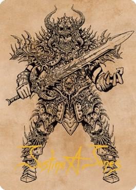 Sarevok, Deathbringer Art Card (Gold-Stamped Signature), Art Series: Commander Legends: Battle for Baldur's Gate 50