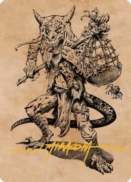 Taunting Kobold Art Card (Gold-Stamped Signature), Art Series: Commander Legends: Battle for Baldur's Gate 57