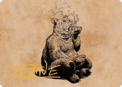 Wilson, Refined Grizzly Art Card (Gold-Stamped Signature), Art Series: Commander Legends: Battle for Baldur's Gate 60