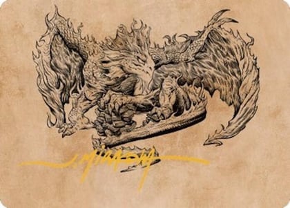 Miirym, Sentinel Wyrm Art Card (Gold-Stamped Signature), Art Series: Commander Legends: Battle for Baldur's Gate 71