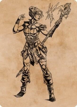 Neera, Wild Mage Art Card, Art Series: Commander Legends: Battle for Baldur's Gate 74