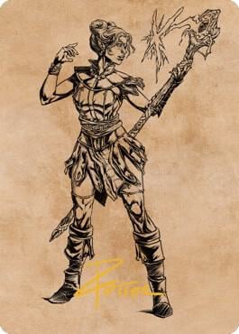 Neera, Wild Mage Art Card (Gold-Stamped Signature), Art Series: Commander Legends: Battle for Baldur's Gate 74