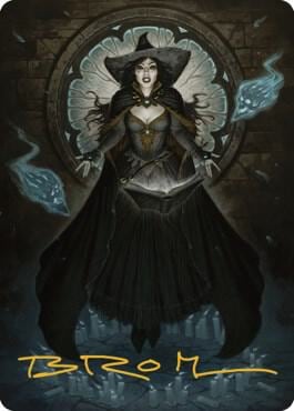 Tasha, the Witch Queen Art Card (76/81) (Gold-Stamped Signature), Art Series: Commander Legends: Battle for Baldur's Gate 76