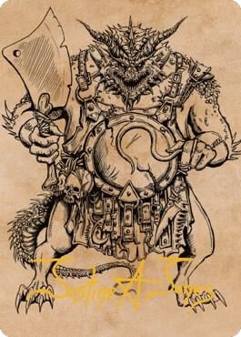Thrakkus the Butcher Art Card (Gold-Stamped Signature), Art Series: Commander Legends: Battle for Baldur's Gate 77