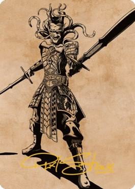 Zevlor, Elturel Exile Art Card (78/81) (Gold-Stamped Signature), Art Series: Commander Legends: Battle for Baldur's Gate 78