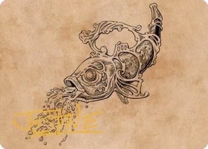 Decanter of Endless Water Art Card (Gold-Stamped Signature), Art Series: Commander Legends: Battle for Baldur's Gate 79
