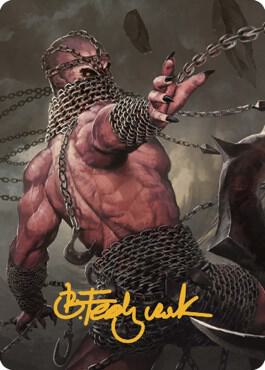 Chain Devil Art Card (Gold-Stamped Signature), Art Series: Commander Legends: Battle for Baldur's Gate 8