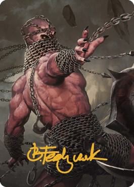 Chain Devil Art Card (Gold-Stamped Signature), Art Series: Commander Legends: Battle for Baldur's Gate 8