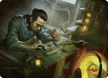 Renowned Weaponsmith Art Card, Art Series: Commander Masters 10