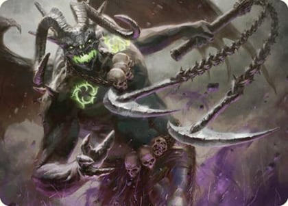 Archfiend of Despair Art Card, Art Series: Commander Masters 12