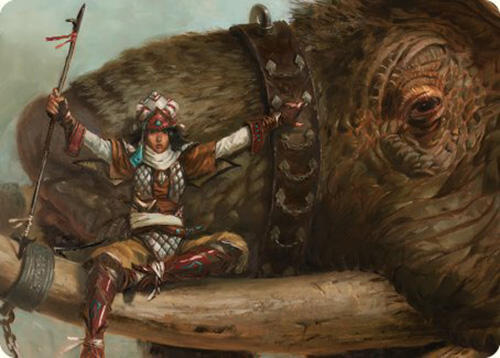 Tuskguard Captain Art Card, Art Series: Commander Masters 16