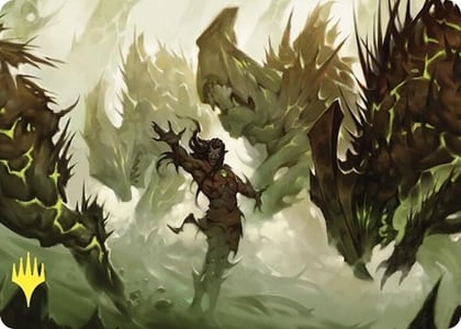 Ezuri's Predation Art Card (Gold-Stamped), Art Series: Commander Masters 23