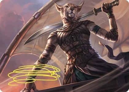 Mirri, Weatherlight Duelist Art Card (Gold-Stamped Signature), Art Series: Commander Masters 28