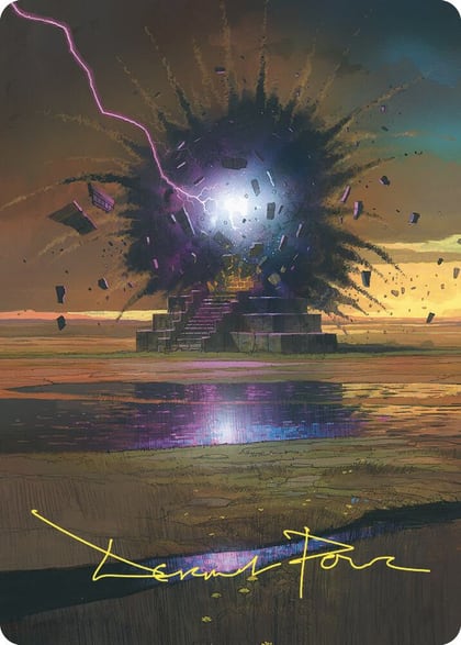 Return to Dust Art Card (Gold-Stamped Signature), Art Series: Commander Masters 34