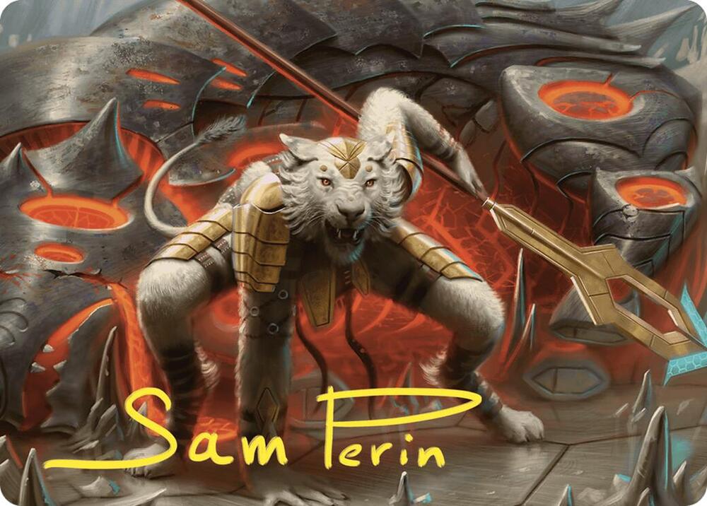Sunspear Shikari Art Card (Gold-Stamped Signature), Art Series: Commander Masters 4