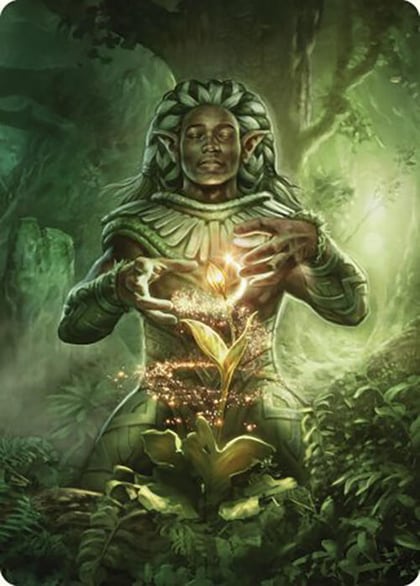 Elvish Mystic Art Card, Art Series: Commander Masters 41