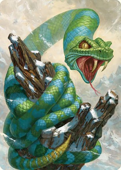 Ohran Frostfang Art Card, Art Series: Commander Masters 42