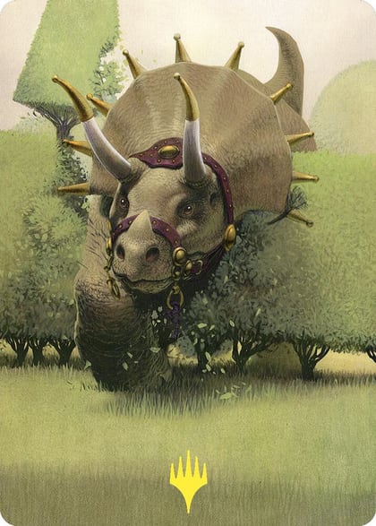 Regal Behemoth Art Card (Gold-Stamped), Art Series: Commander Masters 43