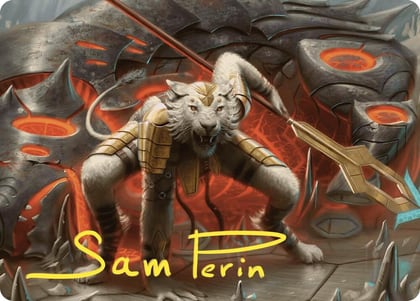 Sunspear Shikari Art Card (Gold-Stamped Signature), Art Series: Commander Masters 4