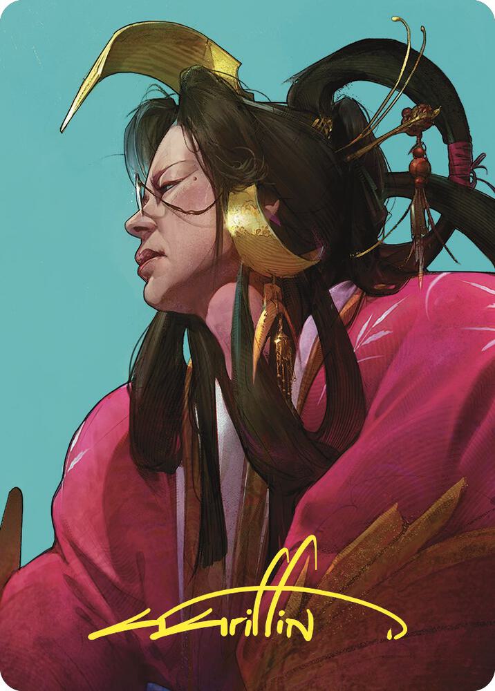 Azami, Lady of Scrolls Art Card (Gold-Stamped Signature), Art Series: Commander Masters 52