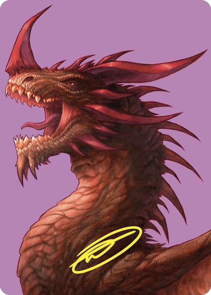 The Ur-Dragon Art Card (Gold-Stamped Signature), Art Series: Commander Masters 61