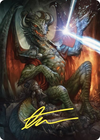 Deflecting Swat Art Card (Gold-Stamped Signature), Art Series: Commander Masters 66